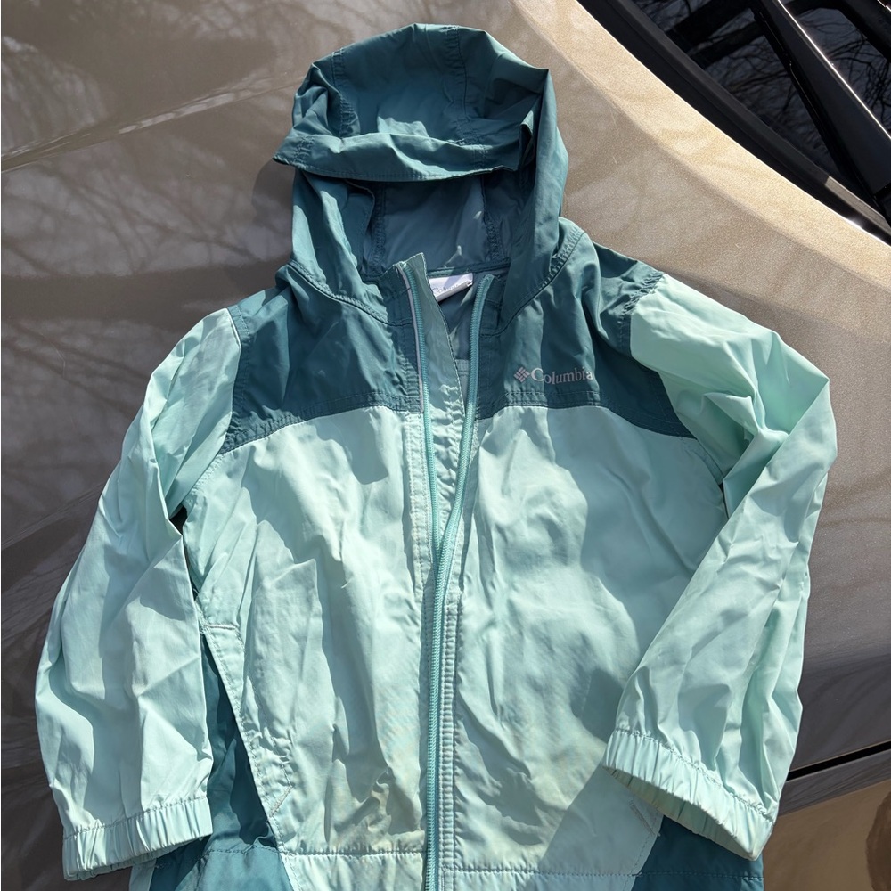 Columbia Teal Windbreaker Jacket